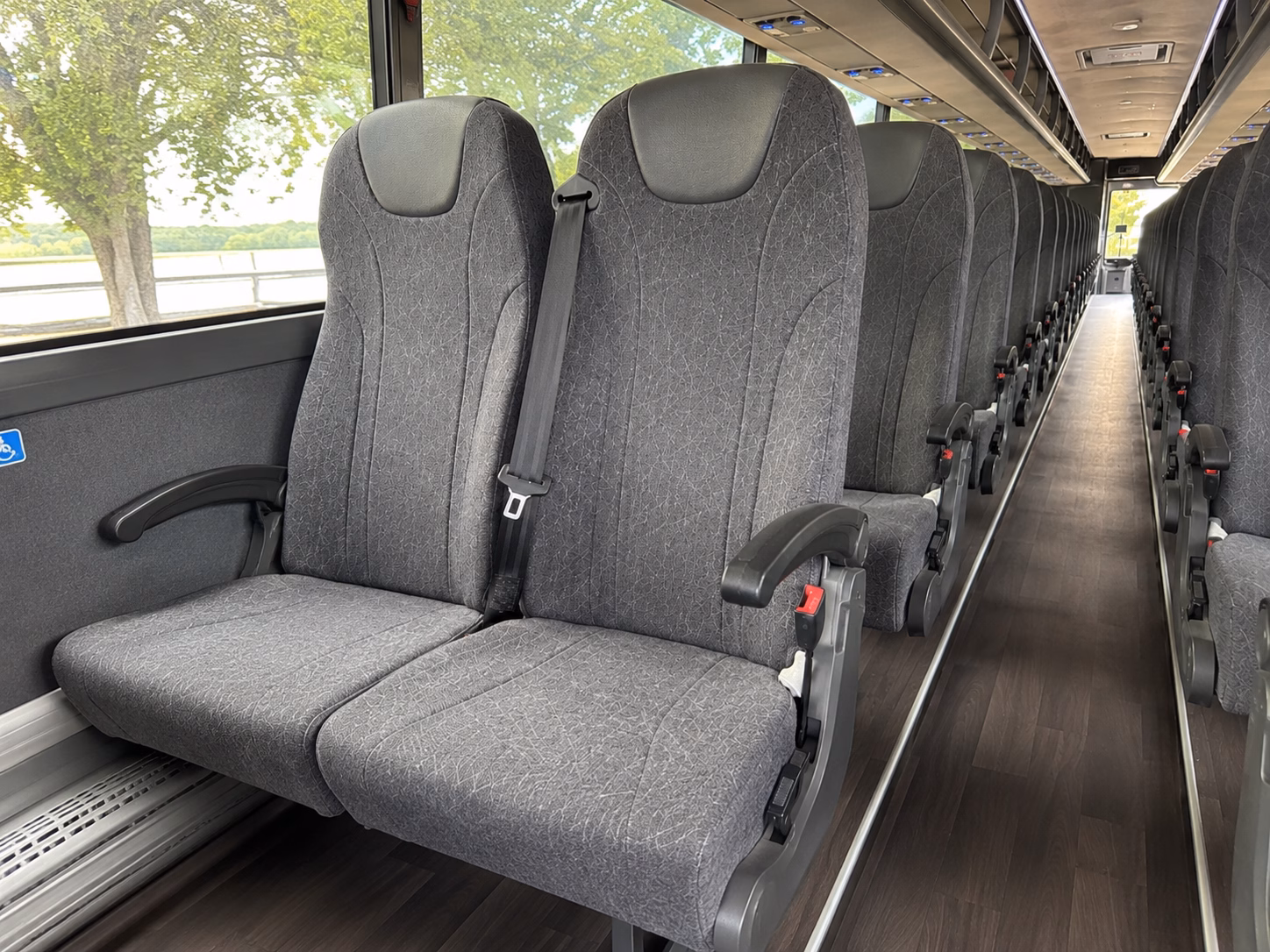 hesperia charter bus services interior